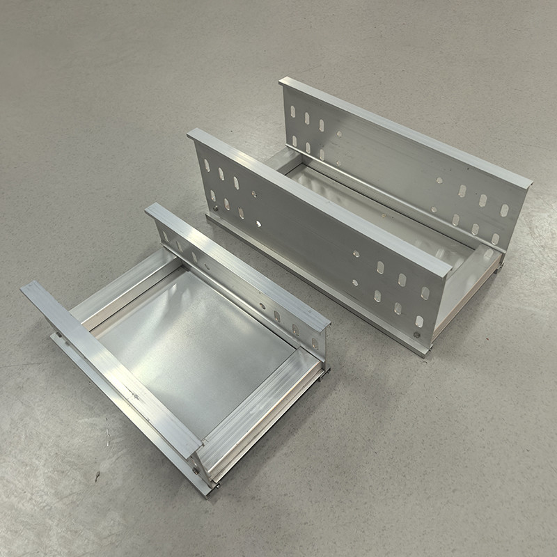 Anodizing Aluminum Cable Tray Medium Duty Width 100mm-1000mm For Indoor Outdoor